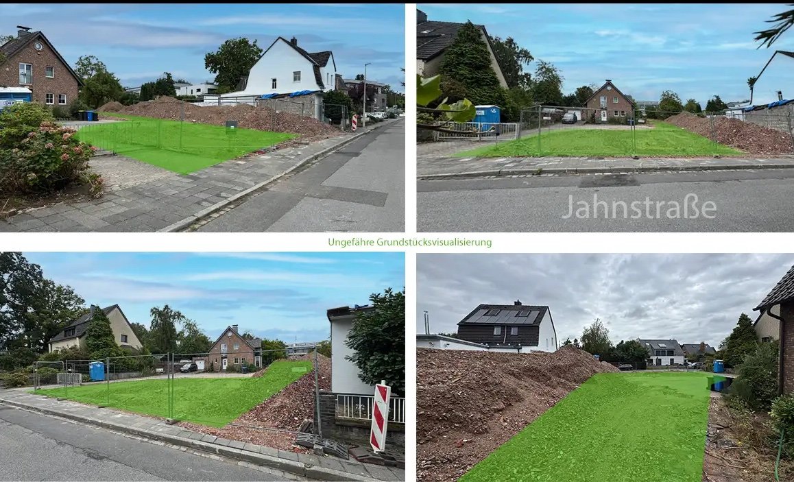 Building plot in Kaarst – 475 m² prime location, south-west facing, no old building – company logo