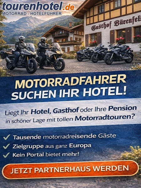 Sich als Motorradfahrer Partnerhaus bewerben
